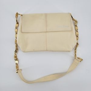 Paloma Picasso cream fabric shoulder bag
